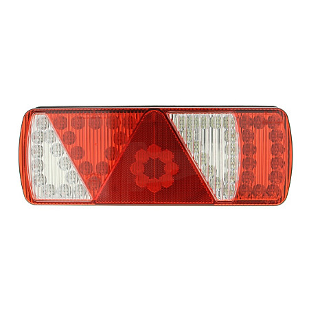 Stop spate Rear lamp L ECOLED LED 24V triangular reflector side clearance connector: ASS2 7PIN ASPOCK A25-3800-507
