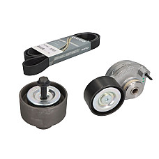Set curea transmisie cu caneluri Set cu curea multi-V cu intinzator DAF CF 85 XF 105 MX265-MX375 10.05- DAYCO DAYKPV023HD