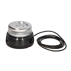 Girofar Rotating beacon orange 12/24V LED 3-Point fitting no of programs: 1 double flash white lampshade wire 3m WAS 866.10D W126