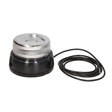Girofar Rotating beacon orange 12/24V LED 3-Point fitting no of programs: 1 double flash white lampshade wire 3m WAS 866.10D W126