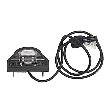 Iluminare numar de circulatie Licence plate lamp REGPOINT glass colour: neagra hose length: 1200mm SCHMITZ ASPOCK A36-3007-257