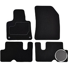 Covoras podea textil Floor mats Velours 4 pcs front/rear set colour grey CITROEN C4 GRAND PICASSO II 06.13- Van 7 places MAMMOOTH MMT A041 CIT135 PRM 02