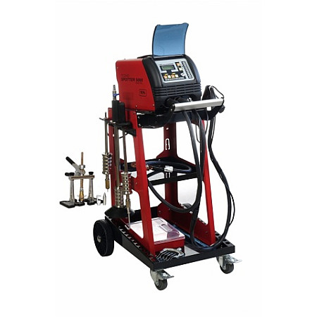 Aparat sudare in puncte Sudori la fata locului pentru reparatii caroserie auto TECNO SPOTTER 5800 MAX +QUICKPULLER 400V 10kW indreptat tabla caroserie lovita pentru elemente de otel IDEAL TSPOT5MAXP