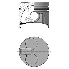 Diametru piston 77mm STD PERKINS Kolbenschmidt 41528600