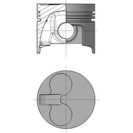 Diametru piston 77mm STD PERKINS Kolbenschmidt 41528600