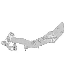 Ghidaj cu role, usa glisanta Fixarea usilor Inferior Stanga CITROEN JUMPER II FIAT DUCATO PEUGEOT BOXER 04.06- OE FIAT 1344421080