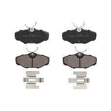 Set placute de frana Spate EN no ECE R90 certification FORD USA TAURUS LINCOLN CONTINENTAL CONTINENTAL TOWN CAR 3.0/3.0ALK/4.6 01.93- USA PMD610AT