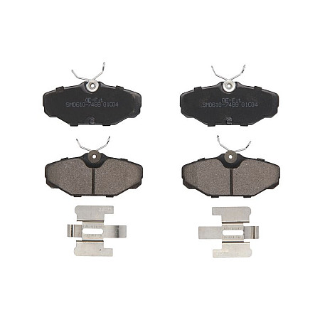 Set placute de frana Spate EN no ECE R90 certification FORD USA TAURUS LINCOLN CONTINENTAL CONTINENTAL TOWN CAR 3.0/3.0ALK/4.6 01.93- USA PMD610AT