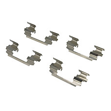 Set accesorii, placute frana Kit montare placute frana Fata  NISSAN X-TRAIL I 2.0/2.2D/2.5 06.01-01.13 TRW AUTOMOTIVE PFK538