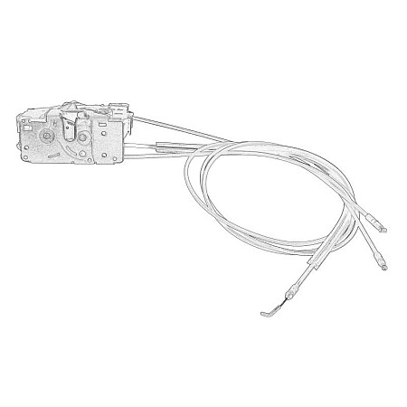 Incuietoare usa Door lock R middle with bowden cable without a super lock  CITROEN JUMPER II FIAT DUCATO PEUGEOT BOXER 04.06- OE FIAT 1393797080