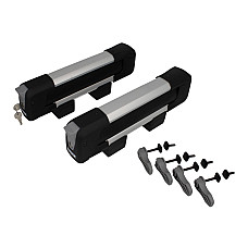 Suport de schi si snowboard Ski and snowboard holder SnowPack 2pcs width 25cm max number of skies/snowboards: 2 locked with a key fits beams: SlideBar SquareBar WingBar THULE THU 732200