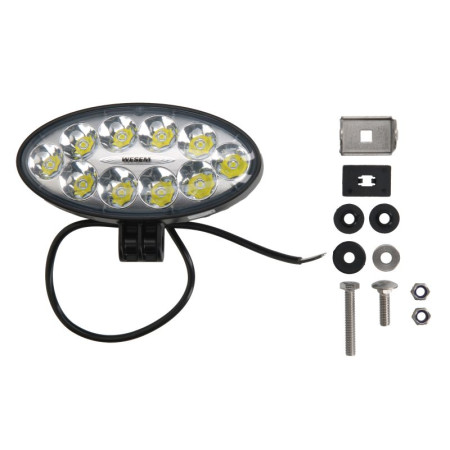 Lumina de lucru Lampa de lucru LED 12/24V 35W 4000lm numar elemente LED: 10 lungime: 176mm inaltime: 87mm adancime: 86mm cu sirma de 05 m lumina focalizata WESEM CRV1N.53601.00