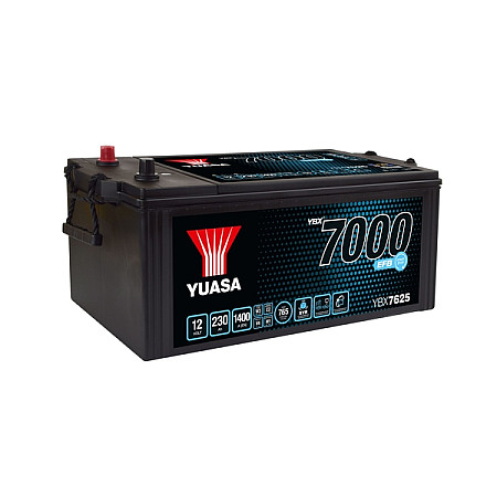 Acumulator Pornire Battery 12V 230Ah/1400A 7000 Series Super Heavy Duty EFB rear axle L+ Standard 516x274x236 B00 Starting YUASA YBX7625