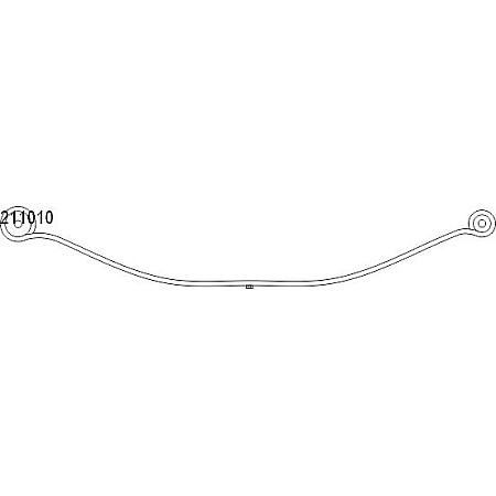Pachet arc cu foi Leaf spring rear no.of blades: 1x695 FORD TRANSIT CUSTOM V362 TRANSIT V363 2.0D/2.2D 09.12- LS GERMANY 211010-LS