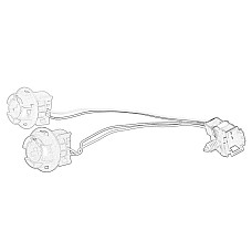 Suport lampa, stop Light bulb socket rear L/R P21W  SEAT ALTEA XL 1.2-2.0D 10.06- OE SEAT 5P8 945 257