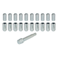 Trusa de montare a jantei de aliaj Fitting kit NUT-KIT N STAR M14x15 LONG + STAR TOOL LONG K19/21 1 kit / 4 wheels - B/N qty 24 MAK MAK 8050000400