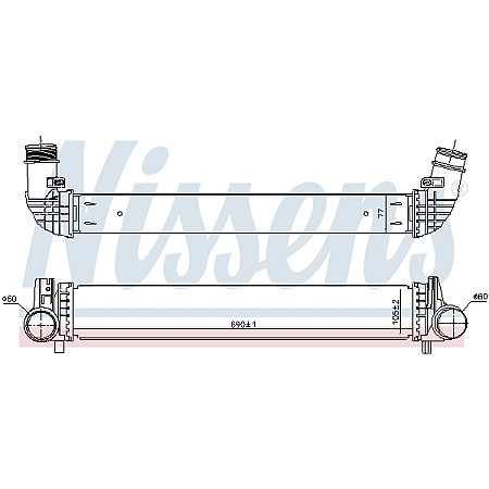 Admisie racitor de aer Supply air cooler AUDI A1 VW POLO VI 2.0 11.17- NISSENS NIS 961481