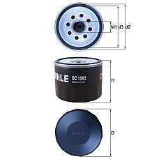 Filtru ulei Oil filter FORD C-MAX II FIESTA VII FOCUS IV GALAXY III GRAND C-MAX KUGA III PUMA 1.0-2.5H 10.12- KNECHT OC1565