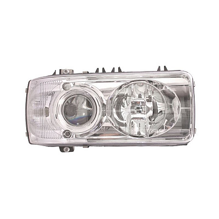 Far Lampa frontala Dreapta D2S/H1/PY21W/W5W electric cu motor culoare insert: cromat culoare semnalizator: alb DAF CF 65 CF 75 CF 85 LF 45 LF 55 XF 105 XF 95 01.01- GIANT 131-DF30311UHR