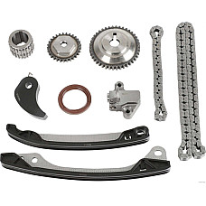 Chit lant de distributie Timing set chain + sprocket NISSAN CUBE JUKE MICRA C+C III MICRA III NOTE NV200 NV200 / EVALIA PULSAR QASHQAI I SENTRA VII TIIDA 1.5/1.6/1.6LPG 01.03- HERTH+BUSS JAKOPARTS J1191024