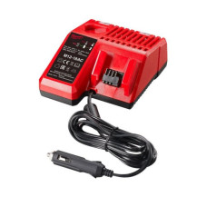 Incarcator pentru scule electrice Charger for power tools M12-18 AC 12/18V power supply: Lighter socket power supply: 12 V battery type: Li-Ion count of charging ports: 2 MILWAUKEE 4932459205
