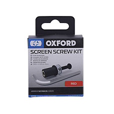 Surub Windshield fitting bolt Screen Screw anodized OXFORD colour red clockwise thread 8 pcs OXFORD OX567