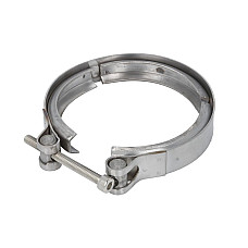 Colier, sistem de esapament Exhaust system clasp 126mm stainless steel width: 25mm RVI VOLVO HOBI HOB5BM999