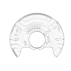 Protectie stropire,disc frana Brake disc cover front R TOYOTA YARIS 1.0-1.8 08.05-12.14 OE TOYOTA 47781-52030