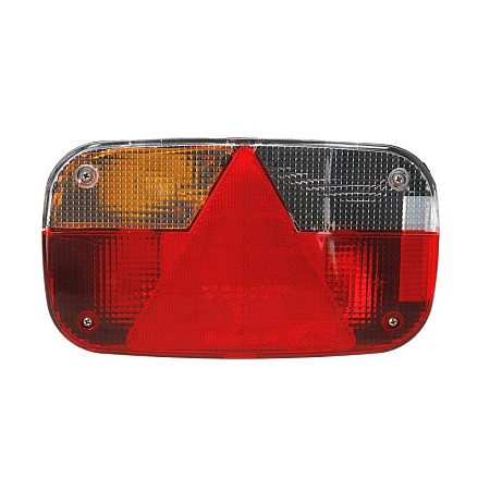 Stop spate Rear lamp L 12V with indicator with fog light with stop light parking light triangular reflector side clearance connector: Bayonet 5PIN ASPOCK A24-8000-007