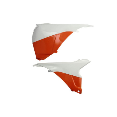 Kituri de plastic Air filter cover colour Orange/White KTM SX SX-F XC XC-F 125-450 2013-2016 CEMOTO 8455100005 CEM