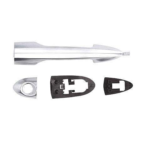 Maner usa Fata Stanga extern argintiu se potriveste ALFA ROMEO GIULIETTA MITO LANCIA YPSILON 09 20D 0808 MIRAGLIO 80 632