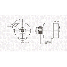 Alternator 12V 90A MERCEDES V 638/2 VITO W638 2.3D 02.96-07.03 MAGNETI MARELLI 063731090010