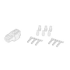 Dulie Wire plug 2-pole BMW 3 E36 3 E46 5 E39 5 E60 7 E38 X5 E53 09.90-03.10 OE BMW 61 13 2 359 999