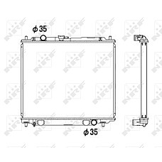 Radiator, racire motor Radiator motor  MITSUBISHI PAJERO II 2.8D NRF NRF 52108