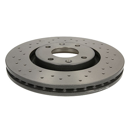 Disc frana Brake disc BREMBO Xtra 1pcs Drilled front  L/R outer diameter 283 mm thickness 26 mm CITROEN BERLINGO BERLINGO/MINIVAN C3 PICASSO C4 I DS3 1.2-Electric 02.00- BREMBO 09.8760.1X