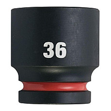 "Tubulare si accesorii Socket impact Hexagonal 3/4"" metric size: 36 mm finish: neagra / phosphate" MILWAUKEE 4932480372