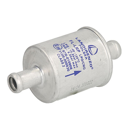 Filtru faza gazoasa GPL   de unica folosinta LANDI RENZO wej 1 x 14 mm wyj Poliester aluminiu LPG 161049000