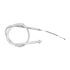 Cablu, frana de parcare Handbrake cable rear R 1535mm/1258mm LANCIA YPSILON 0.9-1.3D 05.11- OE FIAT 51900232