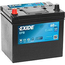 Acumulator Pornire Acumulator EXIDE 12V 60Ah/520A START&amp;STOP EFB L+ borna standard 230x173x222 B0 efb/pornire EXIDE EL605