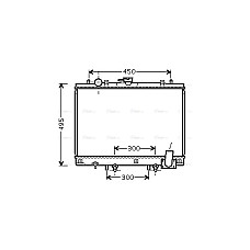 Radiator, racire motor Engine radiator  MITSUBISHI L200 2.5D 06.96-12.07 AVA COOLING MT2192 AVA