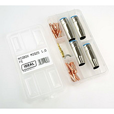 Accesorii si materiale pentru sudare Service parts kit 1mm box intended use: for welding steel welding clamp MIG 25 IDEAL MIGBOX25/FE/1.0