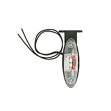 Lampa gabarit Outline marker lights L orange/red/white LED height 120mm width 42mm depth 38mm hang hose length 350 with hanger 12/24V with angular hanger WAS 817L/III W104