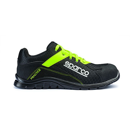 Protectia picioarelor SPARCO incaltaminte de protectie PRACTICE marime: 41 categorie de protectie: S1P SRC material: microfibra / net culoare: negru/verde botul: compozit SPARCO TEAMWORK 07517 NRGF/41