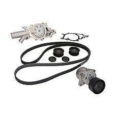 Pompa apa + Set curea transmisie cu caneluri Multi-V-Belt kit rolls and water pump MERCEDES SPRINTER 35-T B906 SPRINTER 3-T B906 SPRINTER 46-T B906 SPRINTER 5-T B906 VIANO W639 2.0D/2.1D/2.2D 09.03- HEPU PK15380