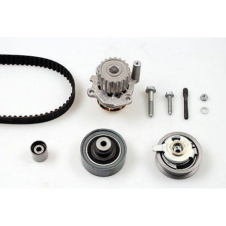 Set pompa apa + curea dintata Set de distributie curea + intinzator + pompa de apa  SEAT IBIZA III SKODA FABIA I FABIA I PRAKTIK VW POLO POLO IV 1.9D 11.99-04.12 HEPU PK06460