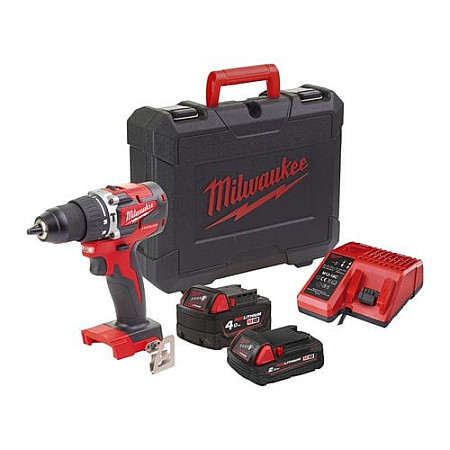 Surubelnita burghiu Drill-screwdriver impact power supply: battery-powered M18 CBLPD-422C 15-13mm voltage: 18V maximum torque: 60Nm 2 x 2 / 4 Ah Li-Ion MILWAUKEE 4933472116