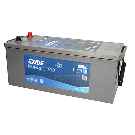 Acumulator Pornire Acumulator 12V 185Ah/1150A POWERPRO L+ Borna Standard 513x223x223 B00 - fara flansa de montare Pornire EXIDE EF1853