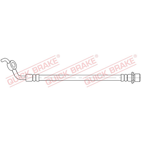 Furtun frana Furtun/conducta de frana flexibil lungime 264mm M10x1 TOYOTA RAV 4 III RAV 4 IV 2.0-3.5 11.05- QUICK BRAKE QB58.007