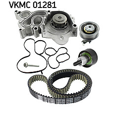 Set pompa apa + curea dintata Timing set belt + pulley + water pump AUDI A1 A1 CITY CARVER A3 Q2 SEAT ARONA ATECA IBIZA IV IBIZA IV SC IBIZA IV ST IBIZA V LEON LEON SC LEON ST TOLEDO IV 1.0-Electric 04.11- SKF VKMC 01281
