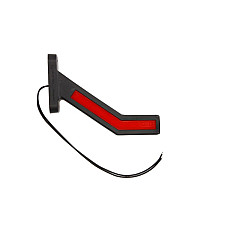 Lampa gabarit Outline marker lights L red/white LED surface hose length 240 on long arm 12/24V type: neon WAS 1166L W168.1